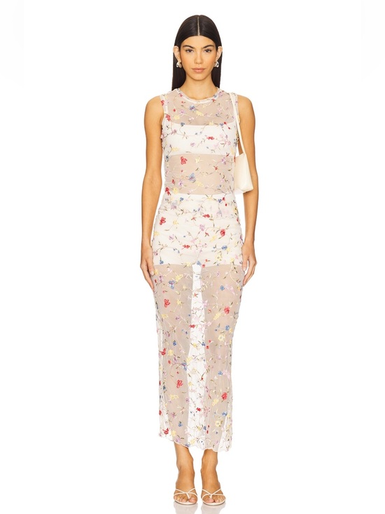 L'Academie Dresses & Skirts - L’academie Loreen Midi skirt in Mayfair floral